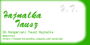 hajnalka tausz business card